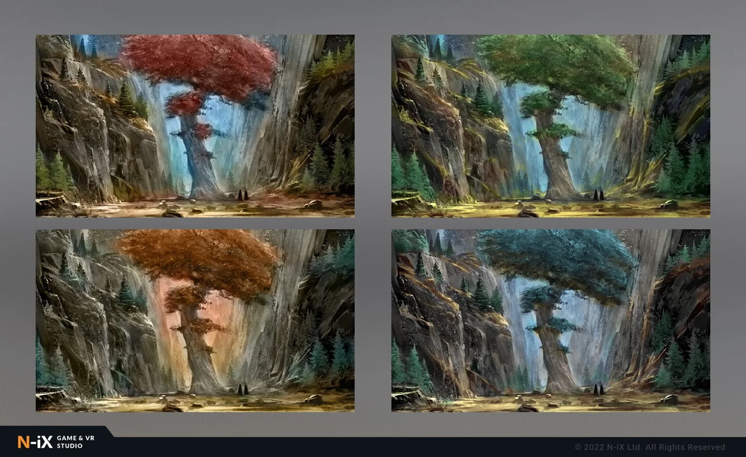 2d game environment color variations