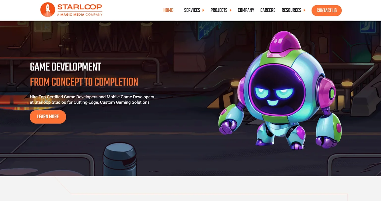 Starloop Studios game development companies list
