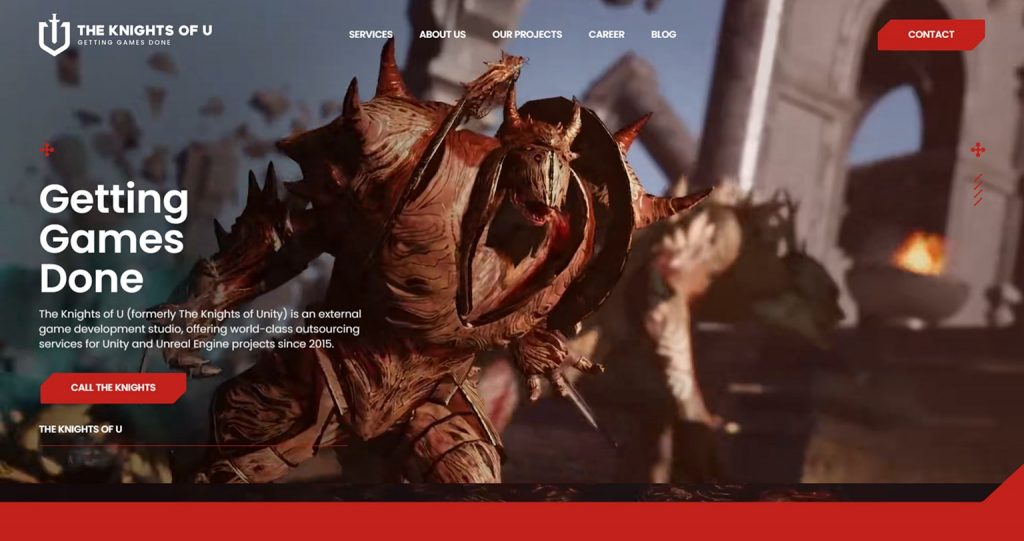 The Knights of Unity video game outsourcing studios list