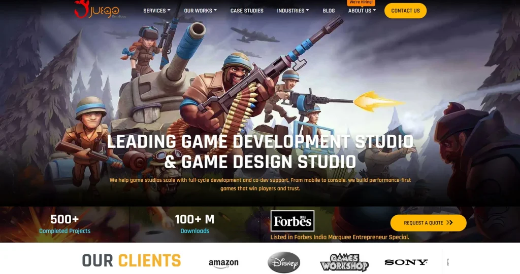 Juego Studios mobile game company list