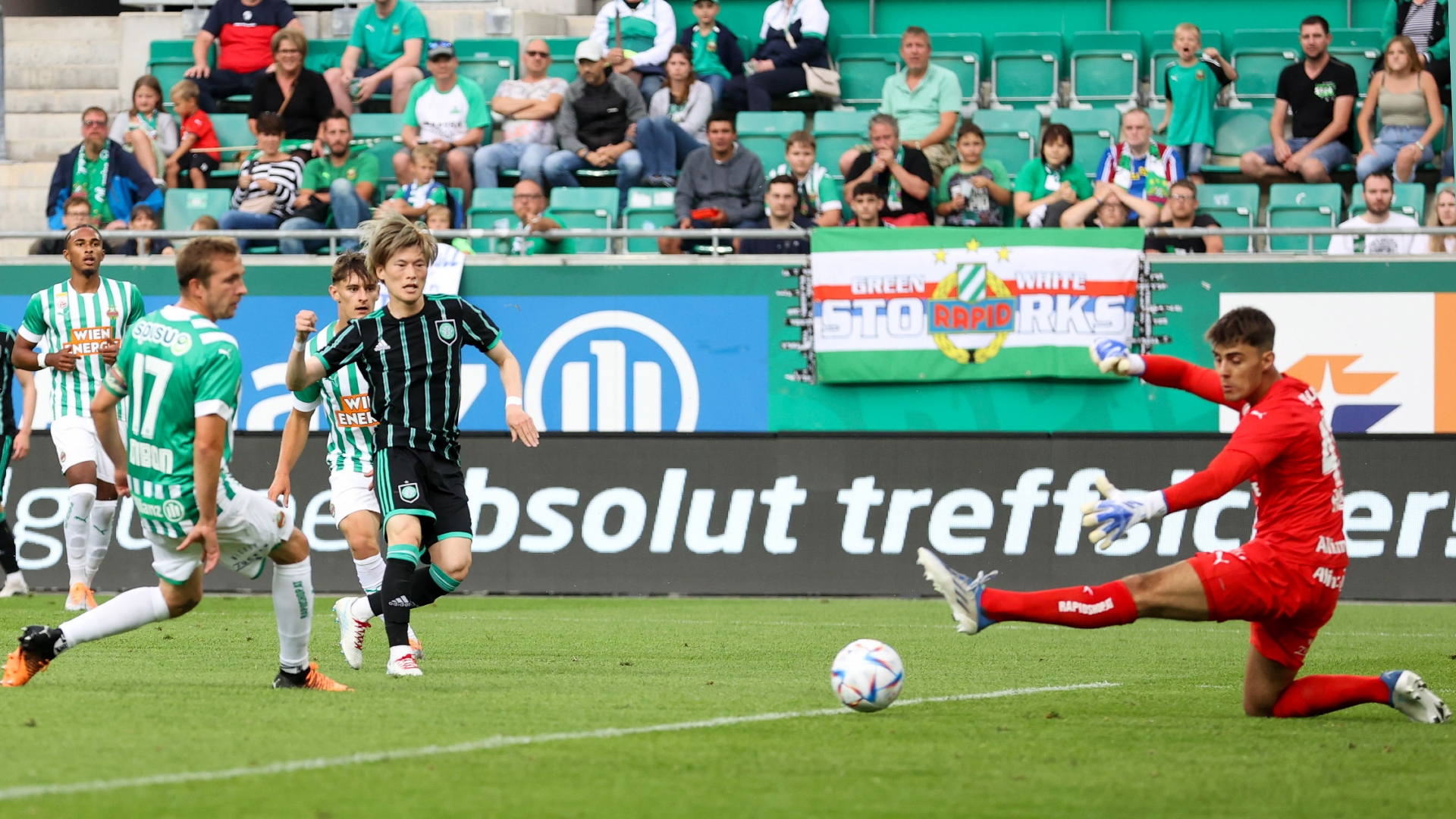 Écharpe De Foot Celtic X Rapid Wien – Supporters – Modèle Vintage