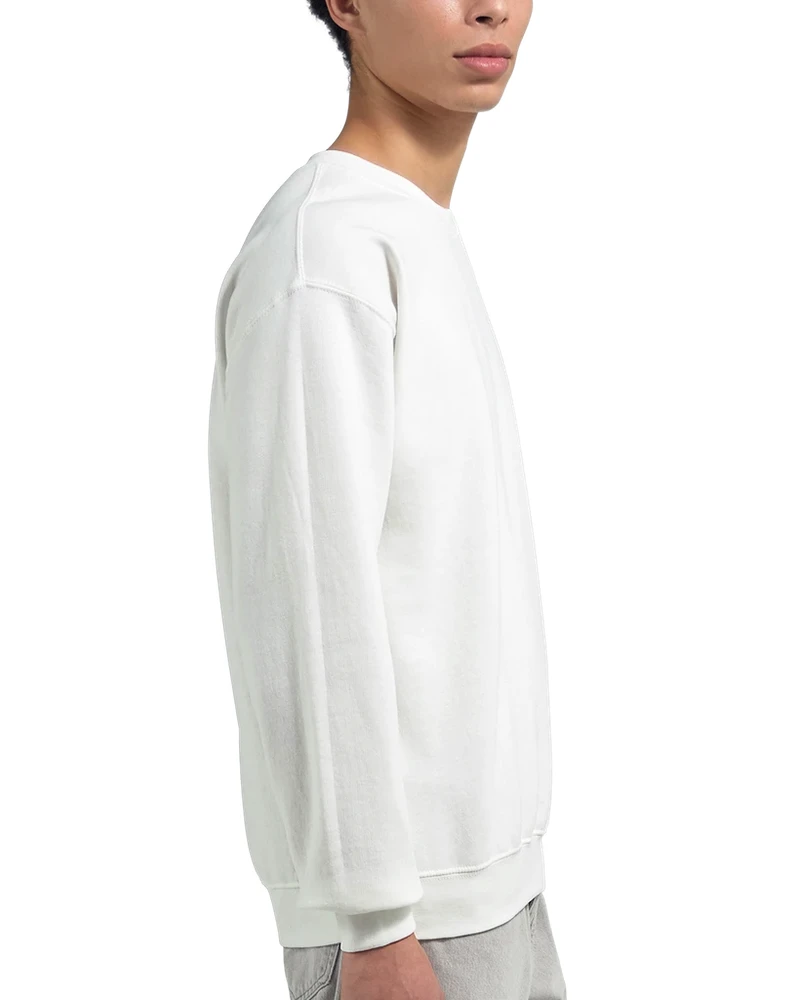 Gildan Herren Premium Sweatshirt Mit Rundhalsausschnitt – 75% Baumwolle, 25% Polyester (Weiß, XL)