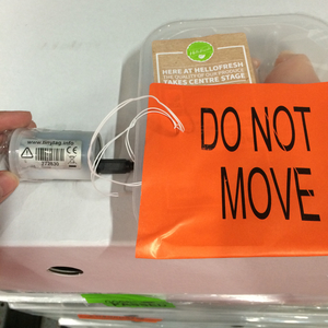 Tinytag Talk 2 data logger monitoring HelloFresh temperatures
