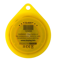 TG-4080 Tinytag Transit 2 - back view with warning info