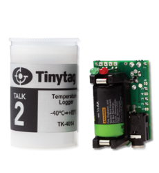 TK-4014 Tinytag Talk 2 temperature data logger with 35mm film canister case