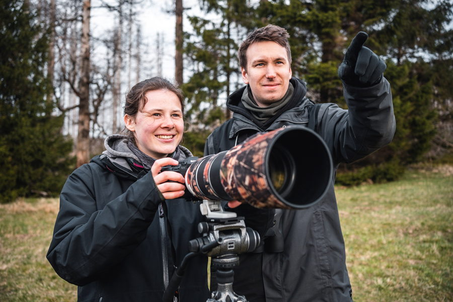 Wildtierfotografen Anskar Lenzen und Lea Milde