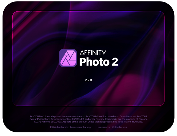 Affinity Photo 2 Infofenster