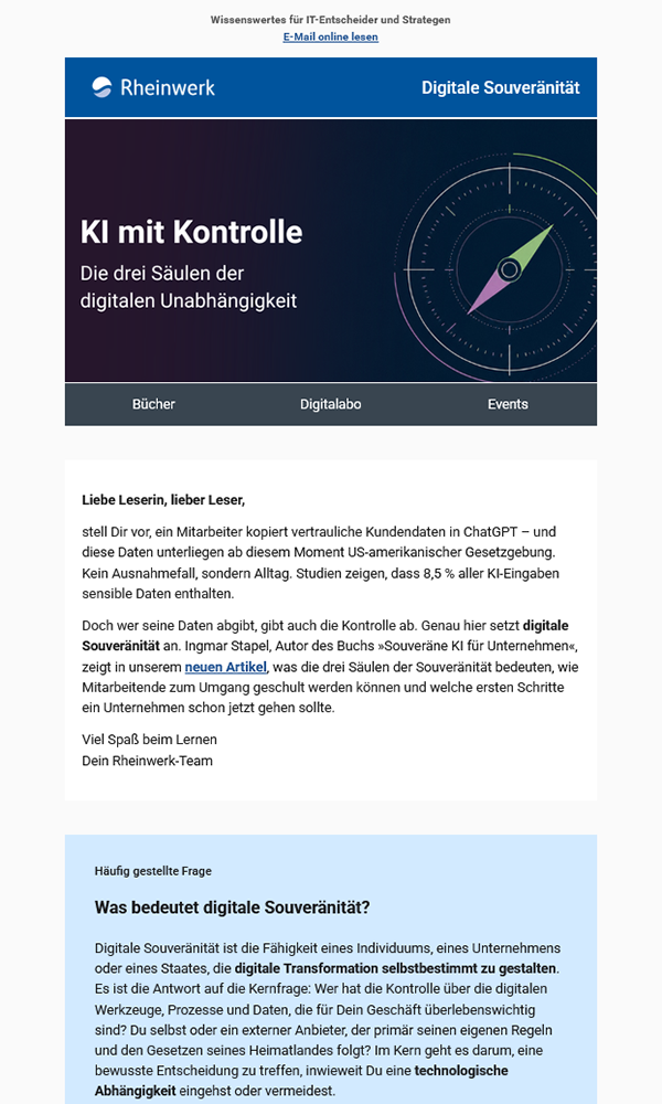 Newsletter IT Digitale Souveränität