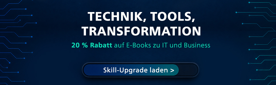 Technik, Tools, Transformation: 20 % Rabatt auf E-Books bei dpunkt