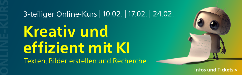Kreativ und effizient mit KI: Online-Kurs