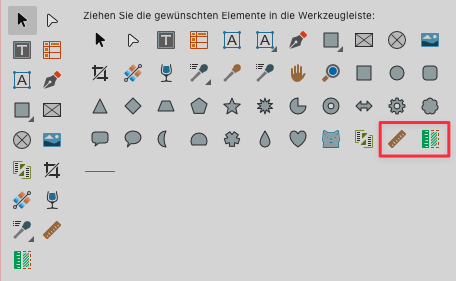 Maßwerkzeug und Flächenwerkzeug