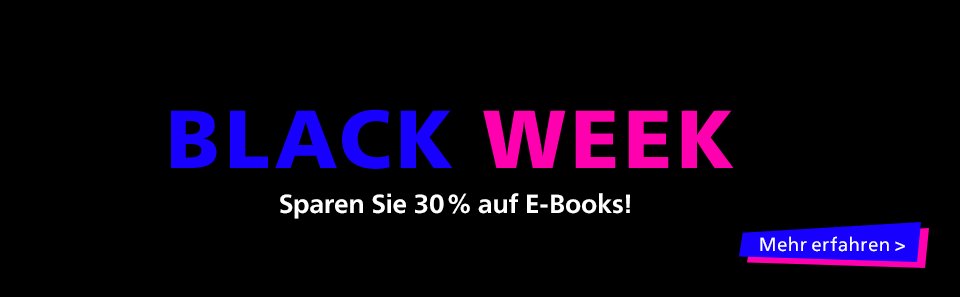 Black Week. Sparen Sie 30 % auf E-Books