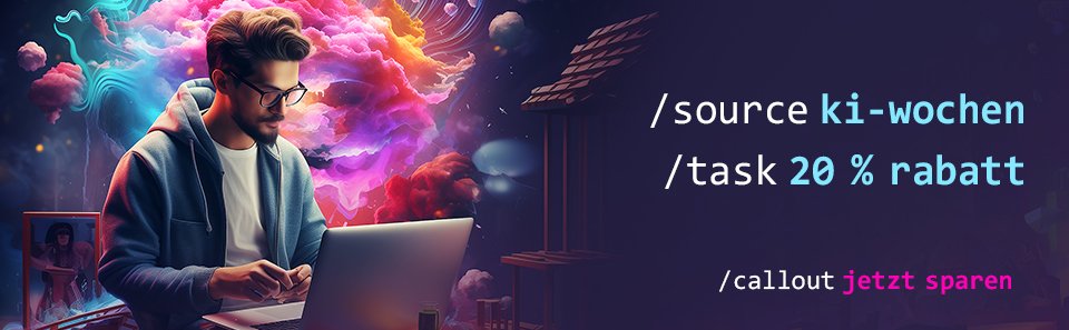 KI-Wochen: 20 % Rabatt