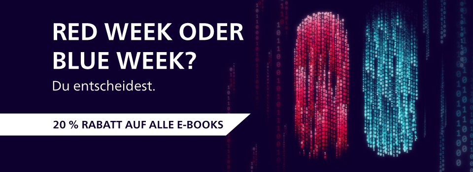 Red Week oder Blue Week. Du entscheidest. 20 % auf alle E-Books