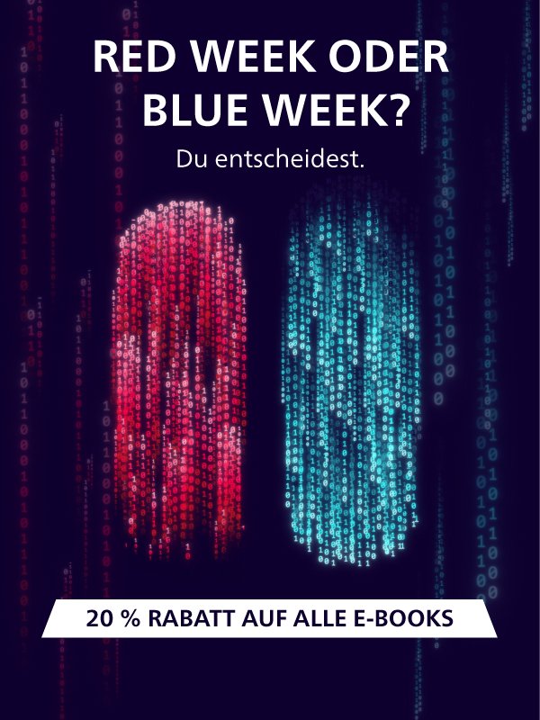 Red Week oder Blue Week. Du entscheidest. 20 % auf alle E-Books