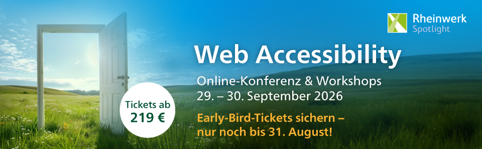 Online-Konferenz: Web Accessibility. Mehr Barrierefreiheit, Reichweite und Kundennutzen