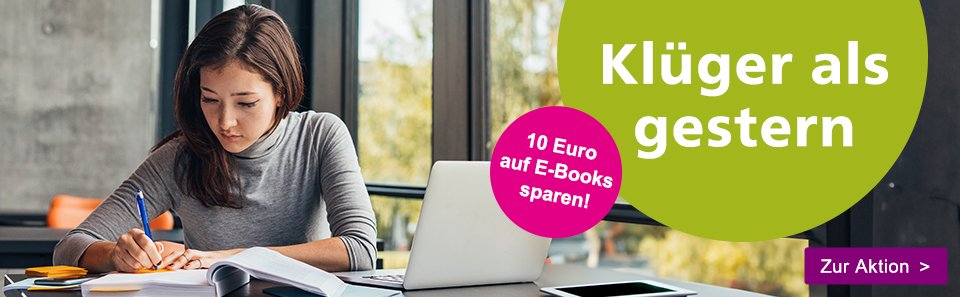 Klüger als gestern. 10 Euro auf E-Books sparen