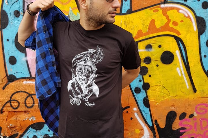 טישרט קוף שחור