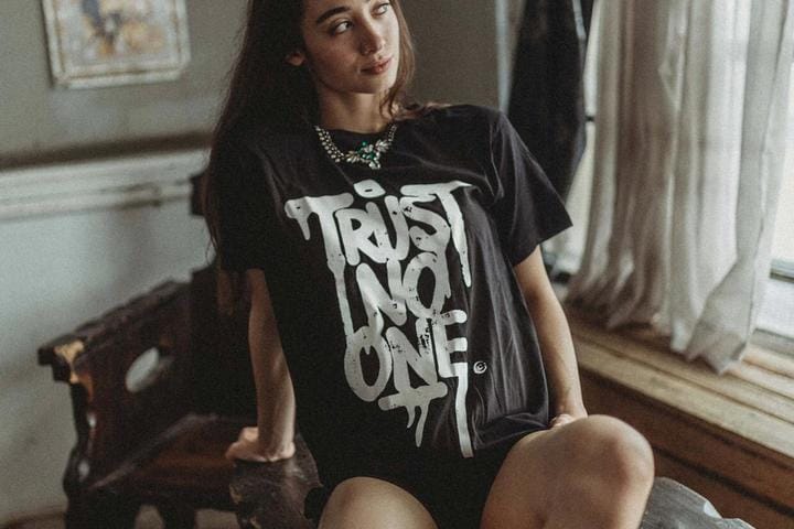 Trust No One Black Tshirt