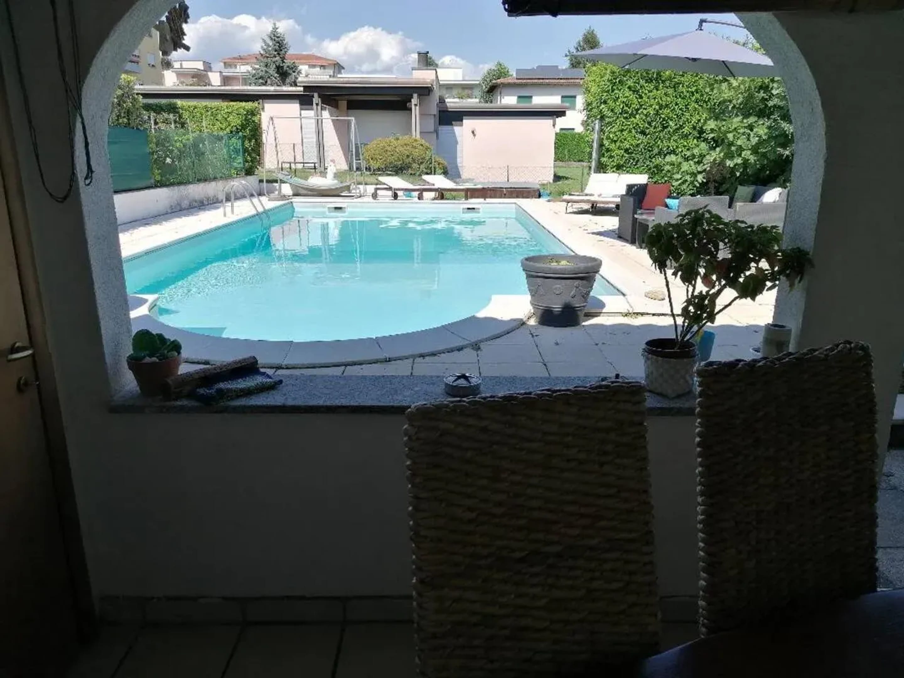 Vue sur piscine