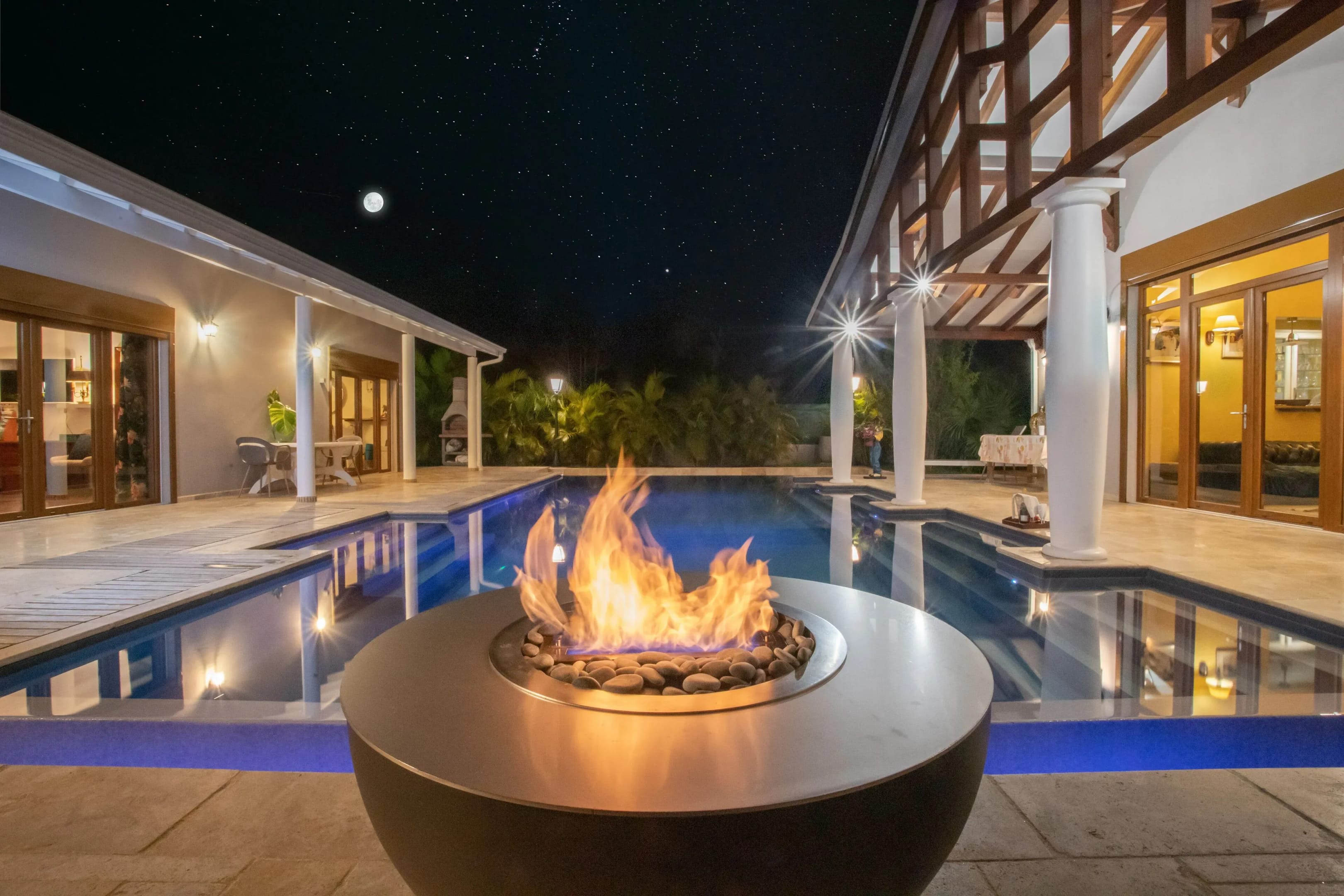 Vue sur piscine