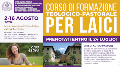 Corso estivo per laici 2020 a Villa Aurora