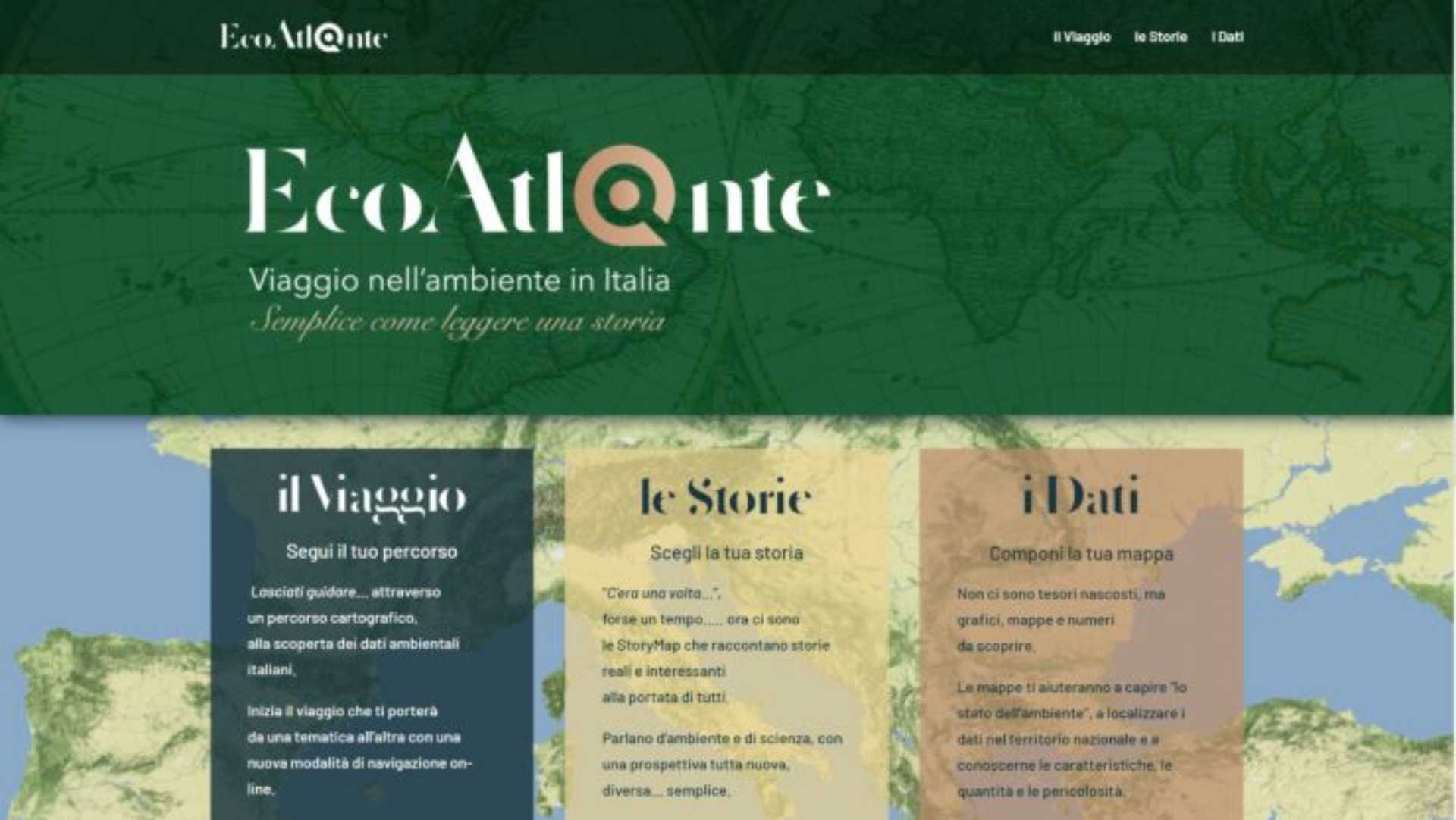 ISPRA – Il nuovo EcoAtl@nte per viaggiare nell’ambiente italiano