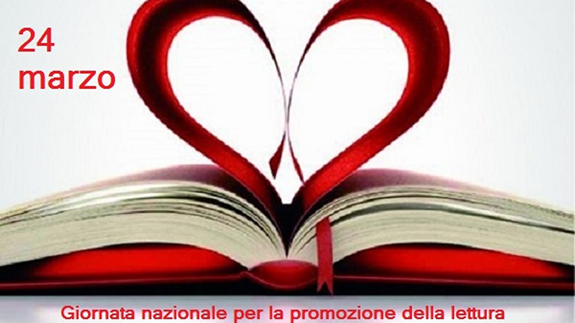 24 marzo. Giornata Nazionale per la promozione della lettura