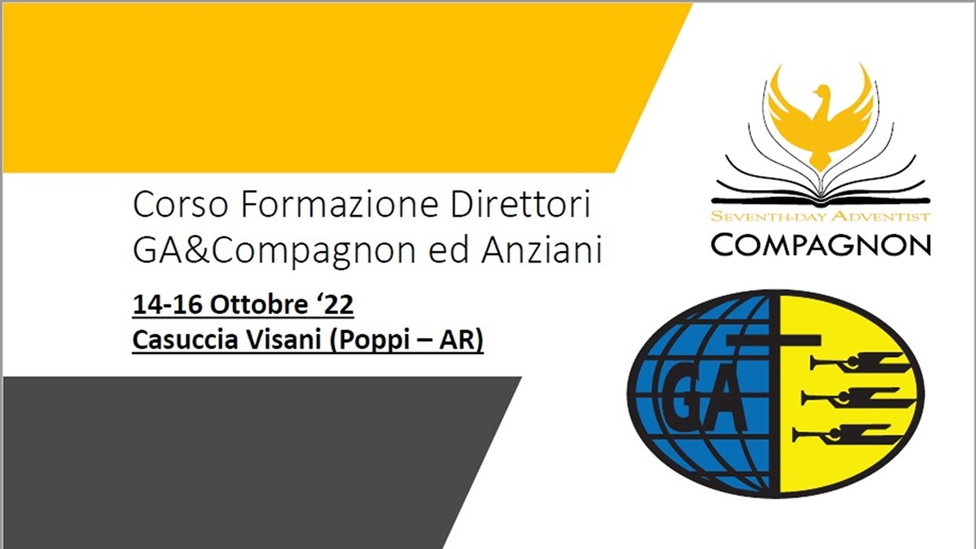 Formazione direttori GA, Compagnon e anziani di chiesa