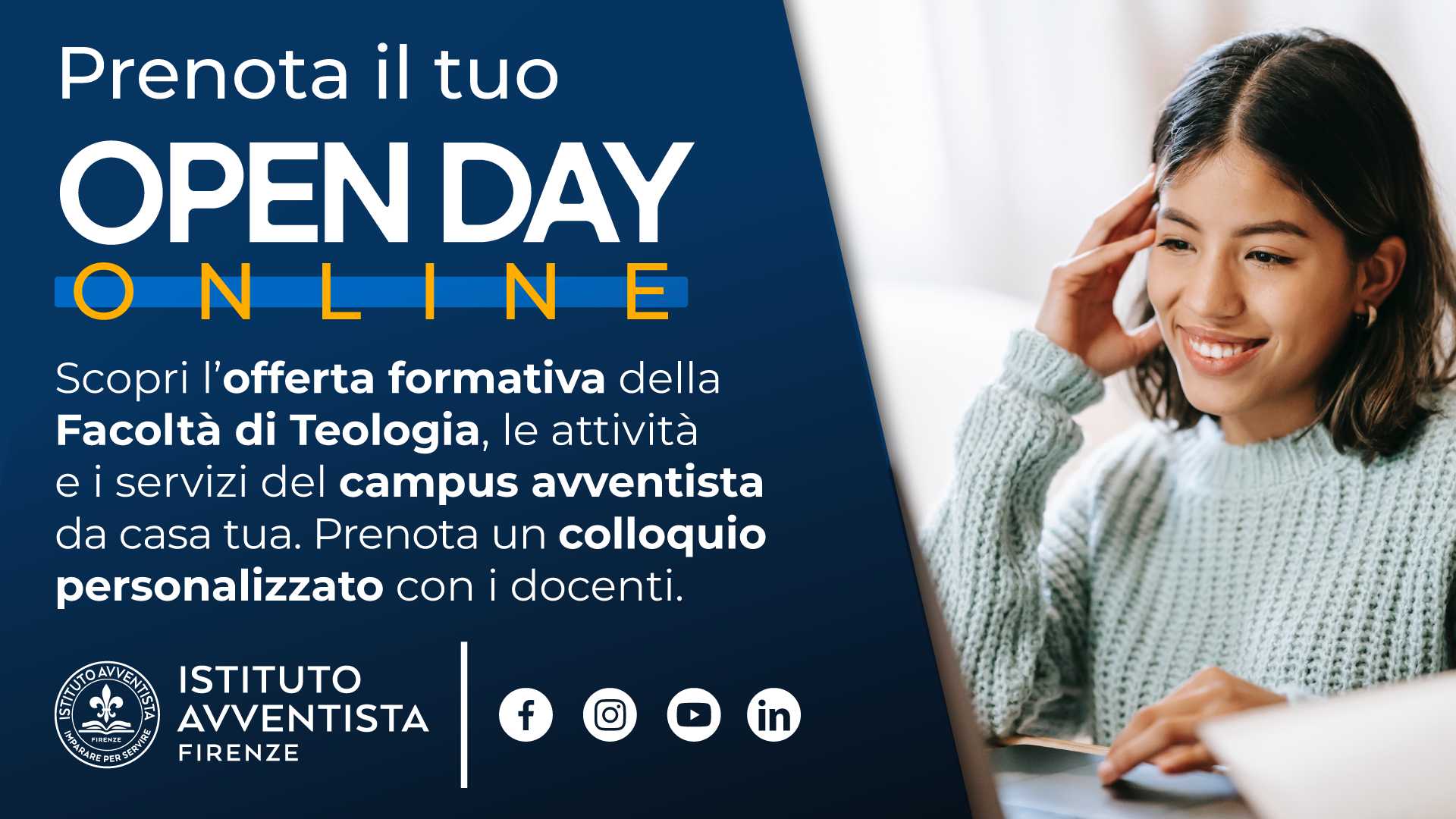 Istituto Avventista, torna l’Open Day online