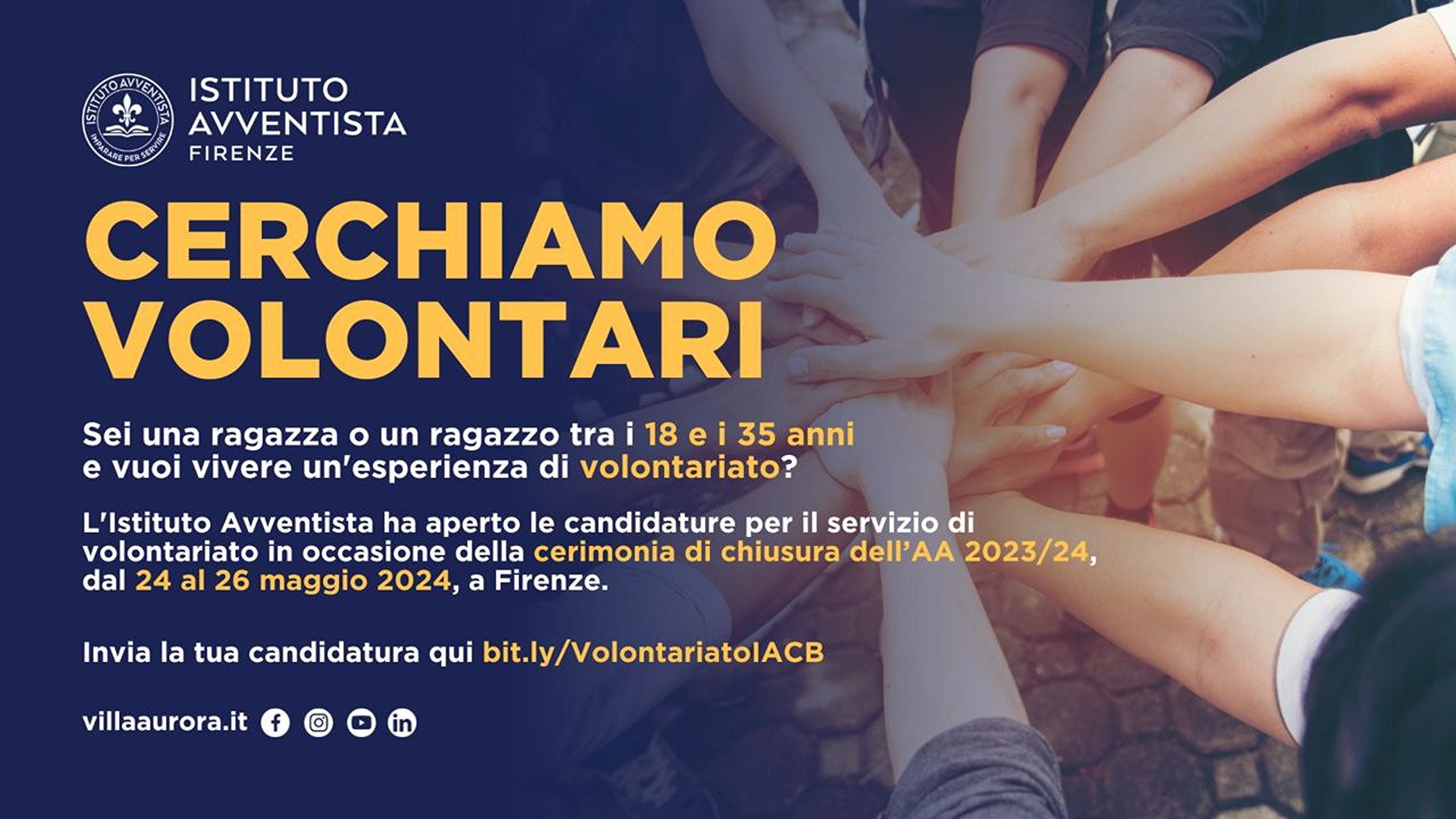 Volontari a Villa Aurora