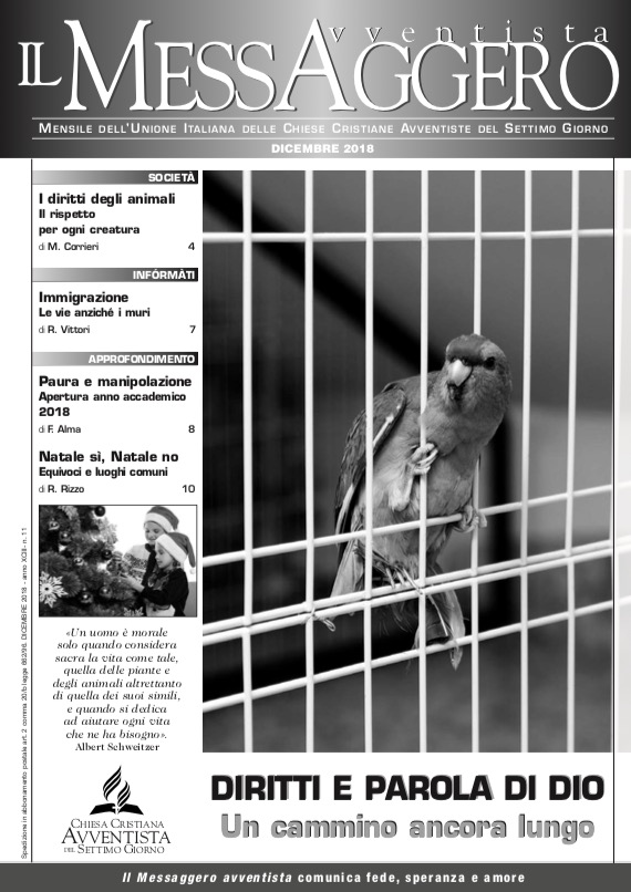 Uno sguardo ai nostri periodici. Il Messaggero Avventista di dicembre