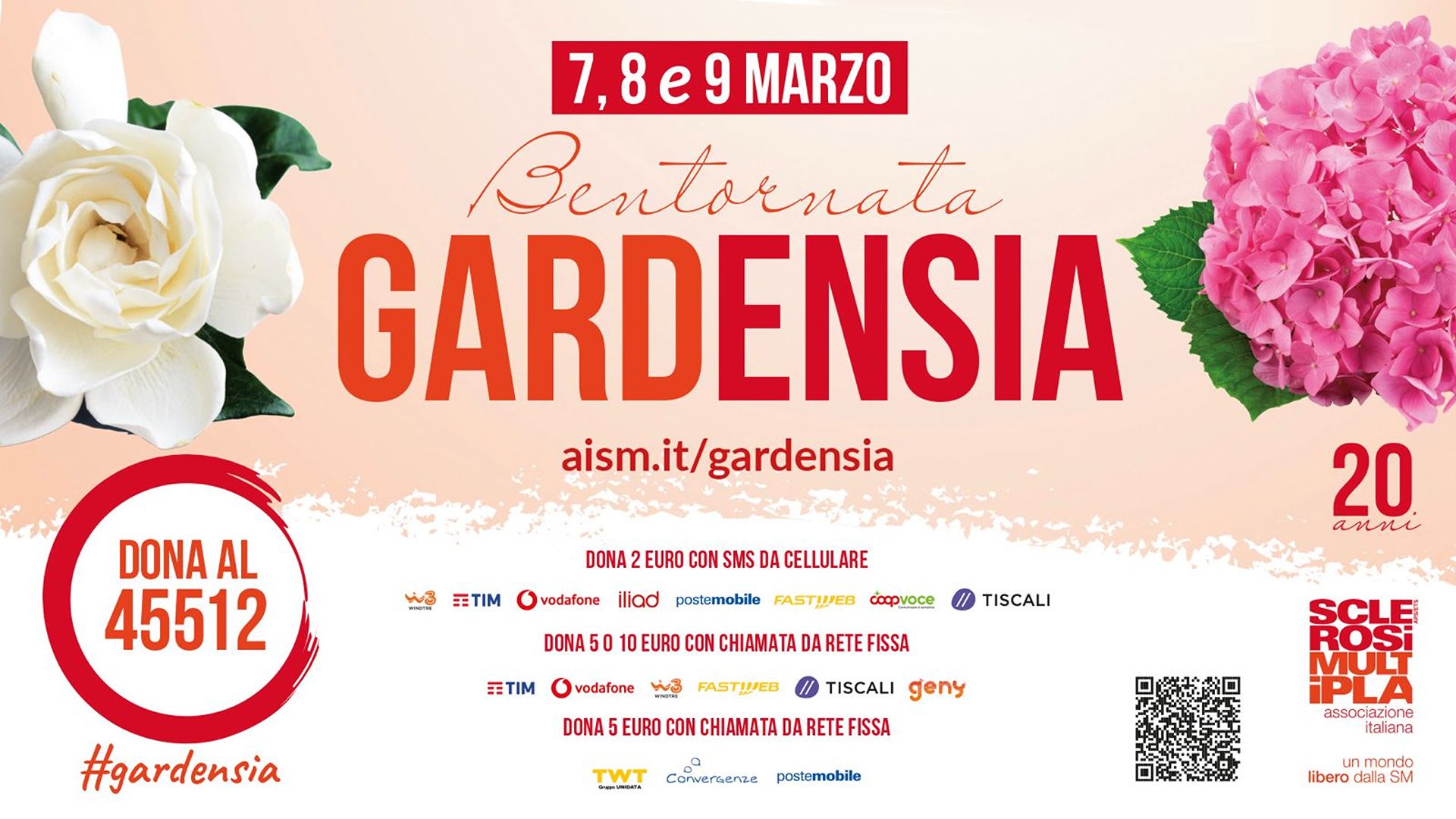 AISM. Gardenia o ortensia, non c’è dilemma!