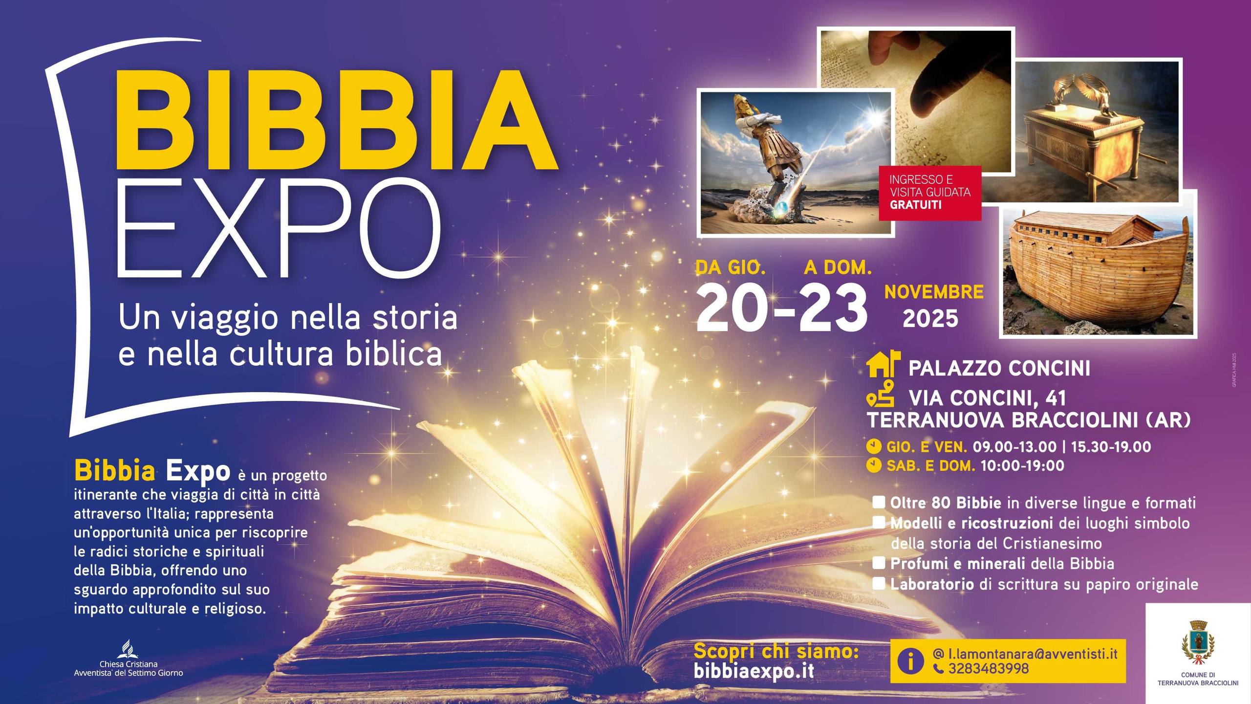 Bibbia Expo arriva a Terranuova Bracciolini (AR)