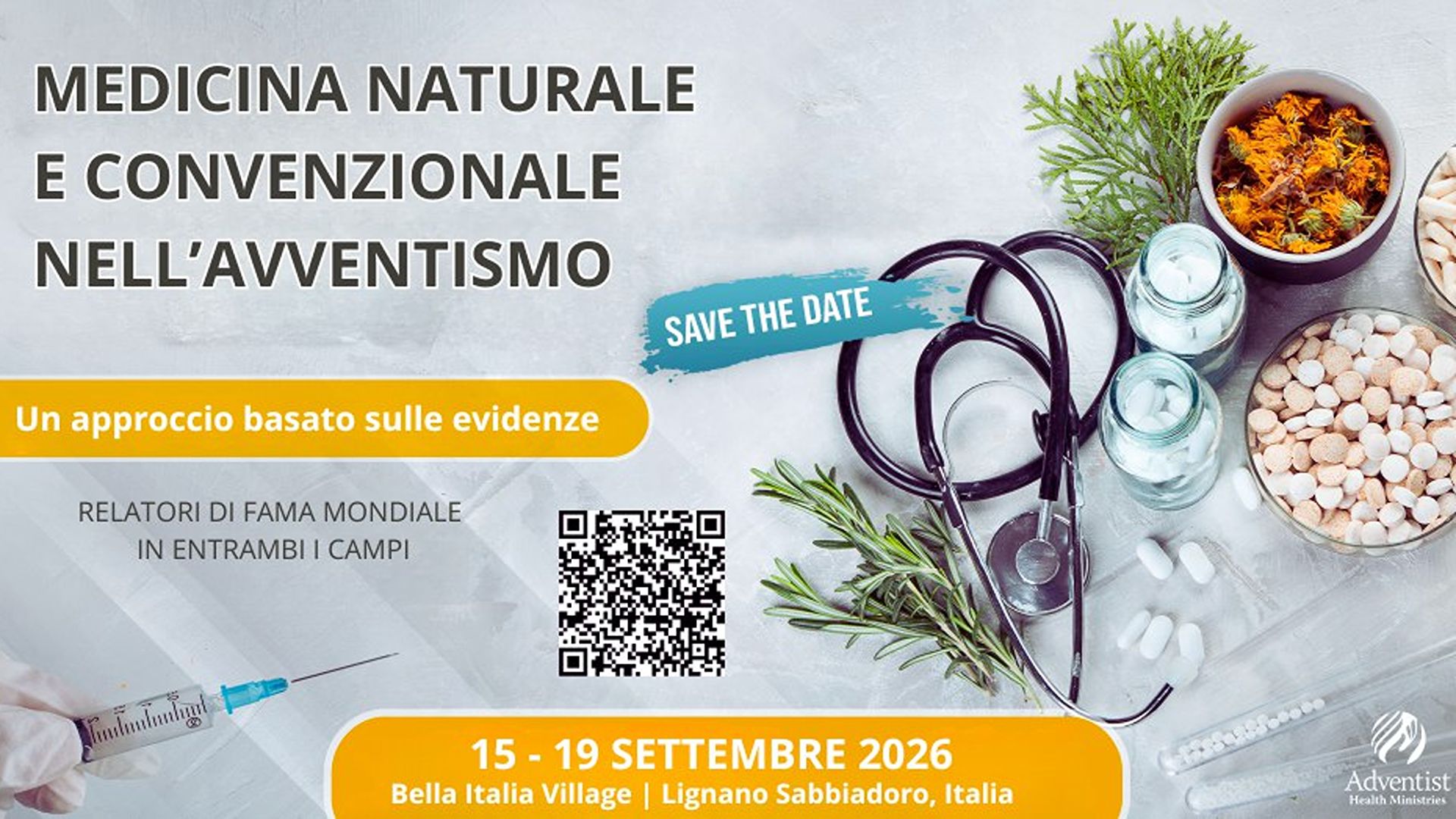 Medicina naturale e convenzionale nell’avventismo. In Italia il Congresso internazionale 2026