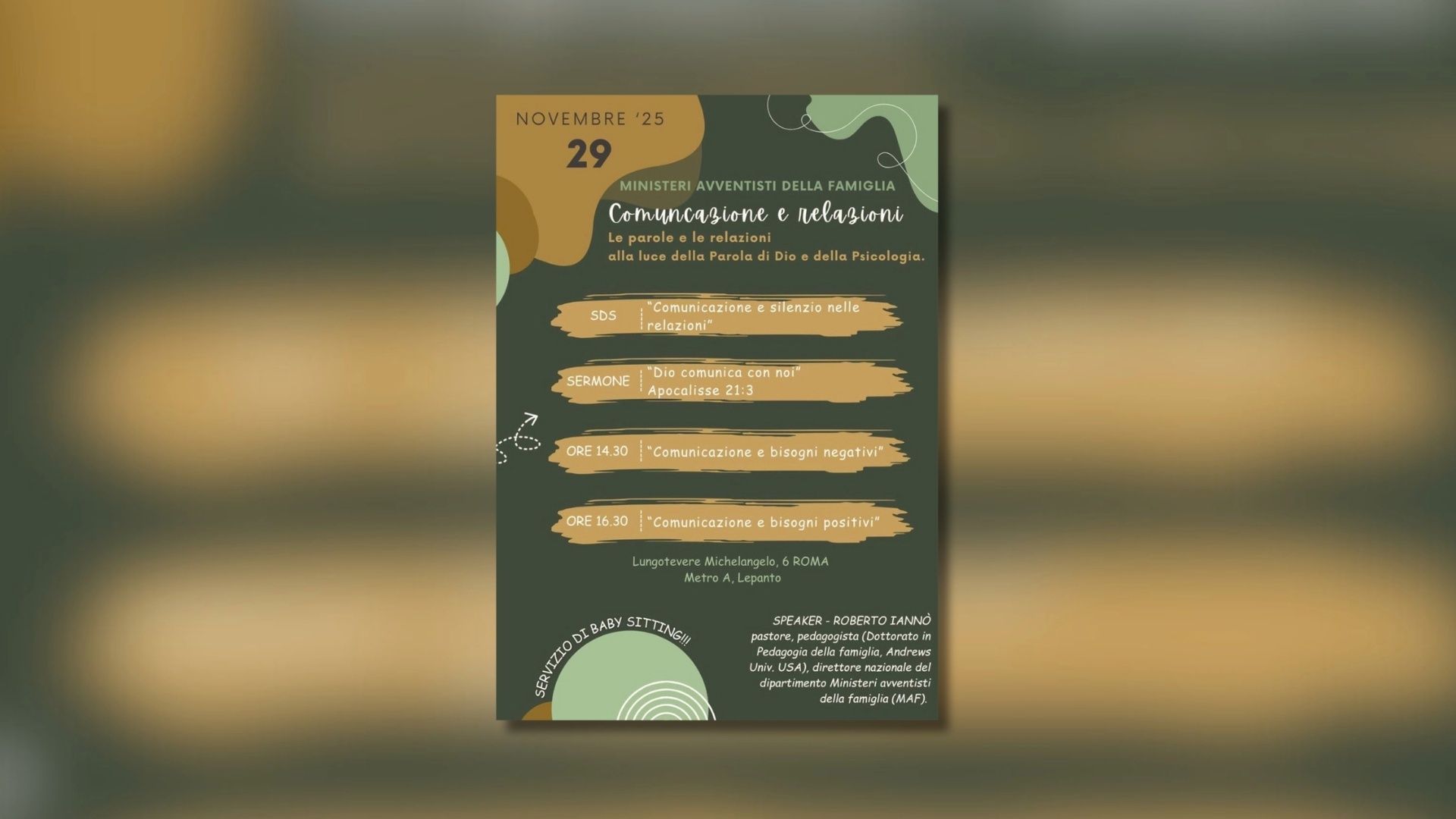 “Comunicazione e relazioni”, incontro a Roma il 29 novembre