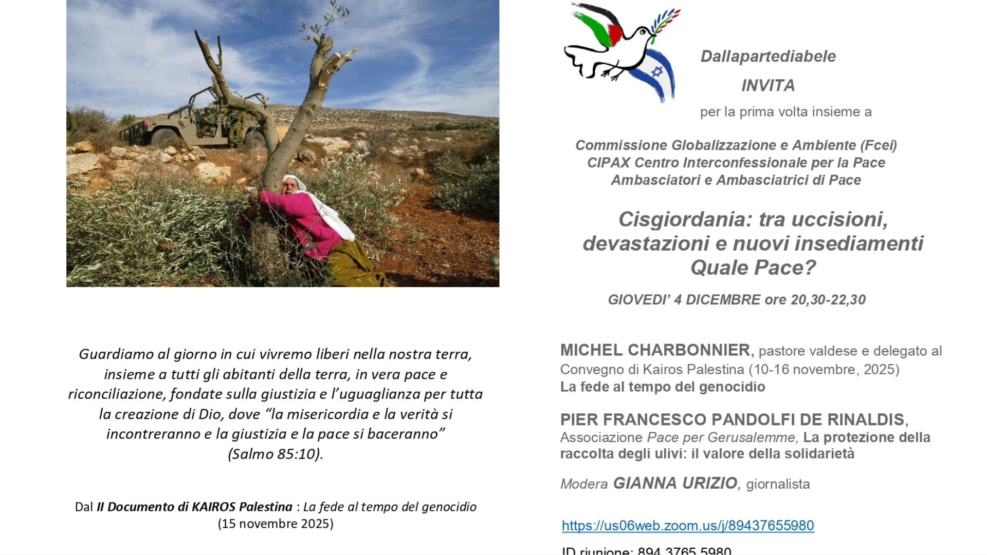 Quale pace per la Cisgiordania?