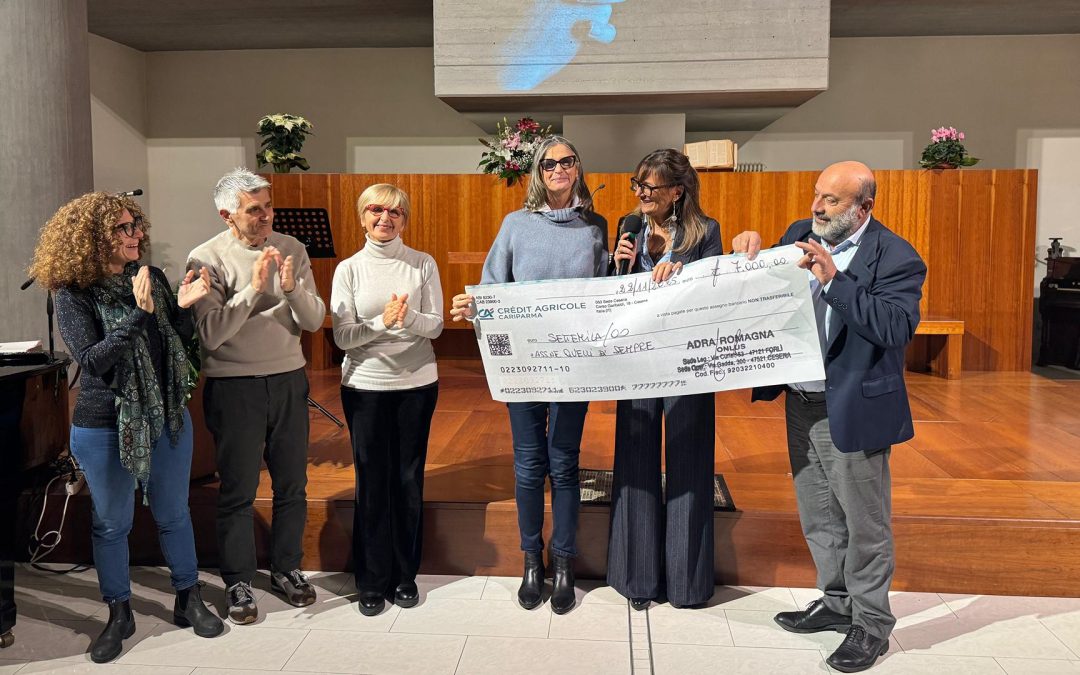 Cesena. Consegnati i 7.000 euro della Festa solidale 2025