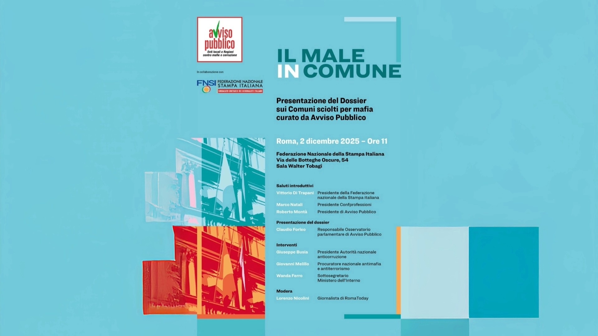 Avviso Pubblico. “Il male in Comune”!