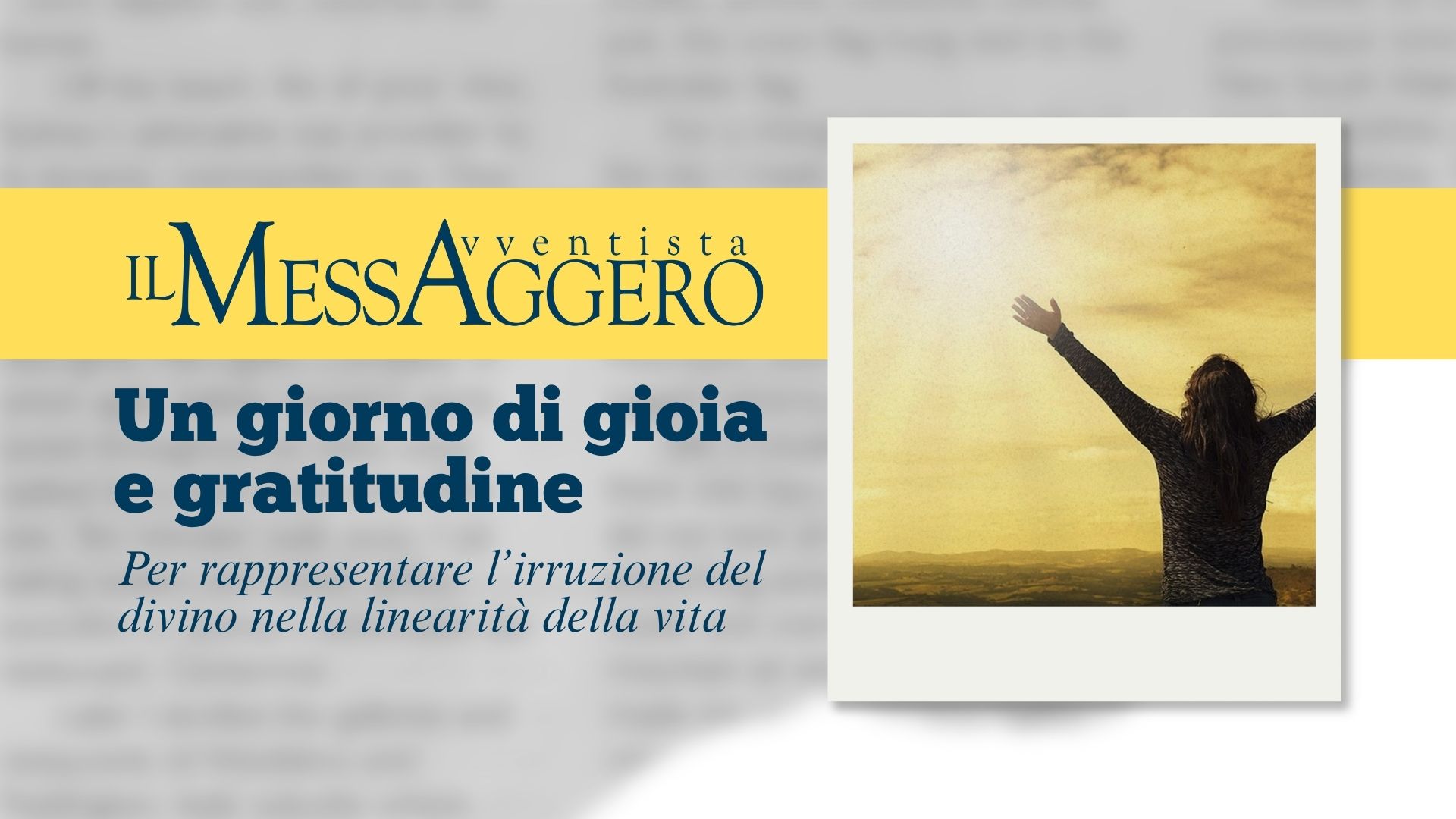 Un giorno di gioia e gratitudine