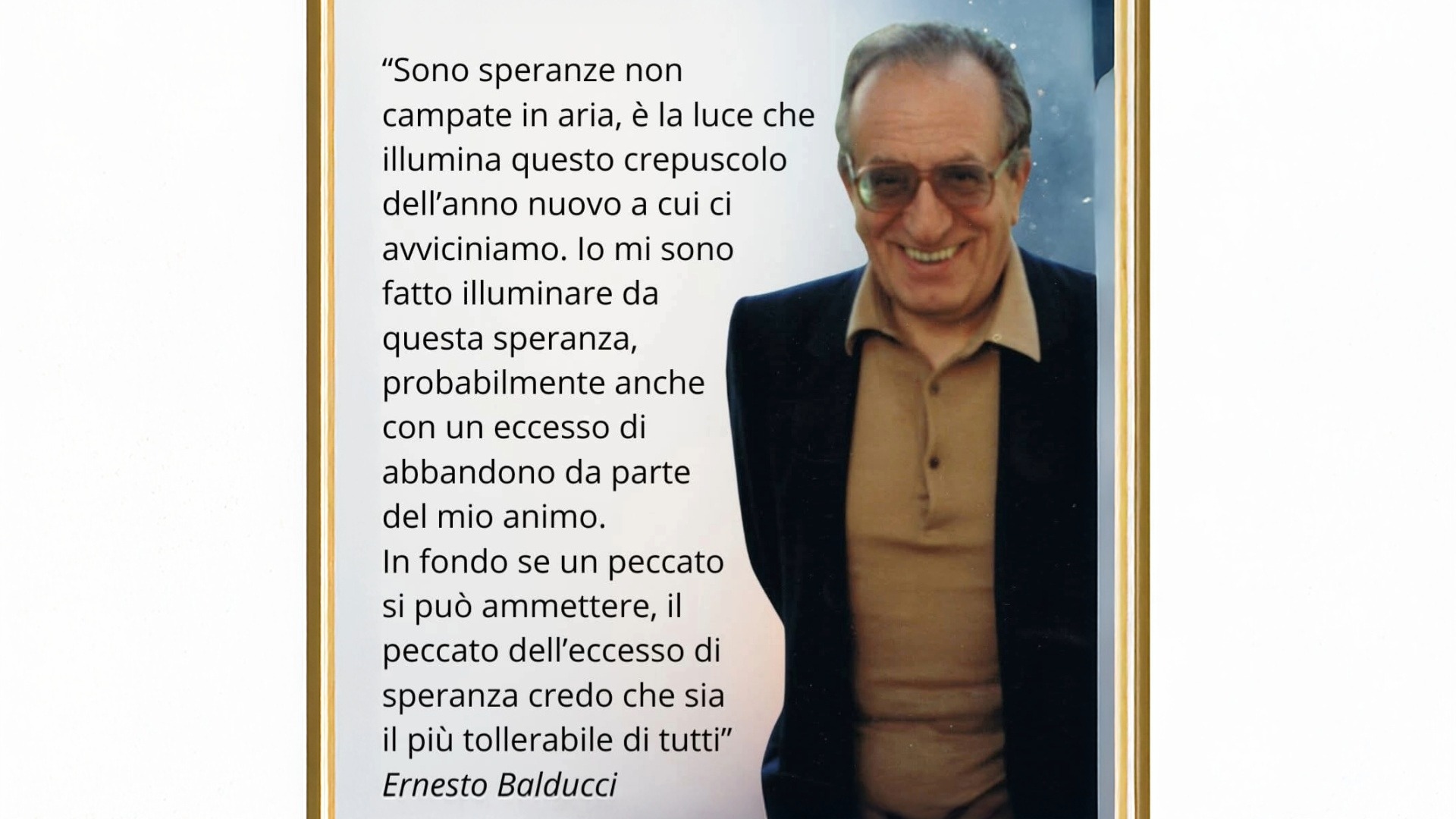 L’eccesso di speranza