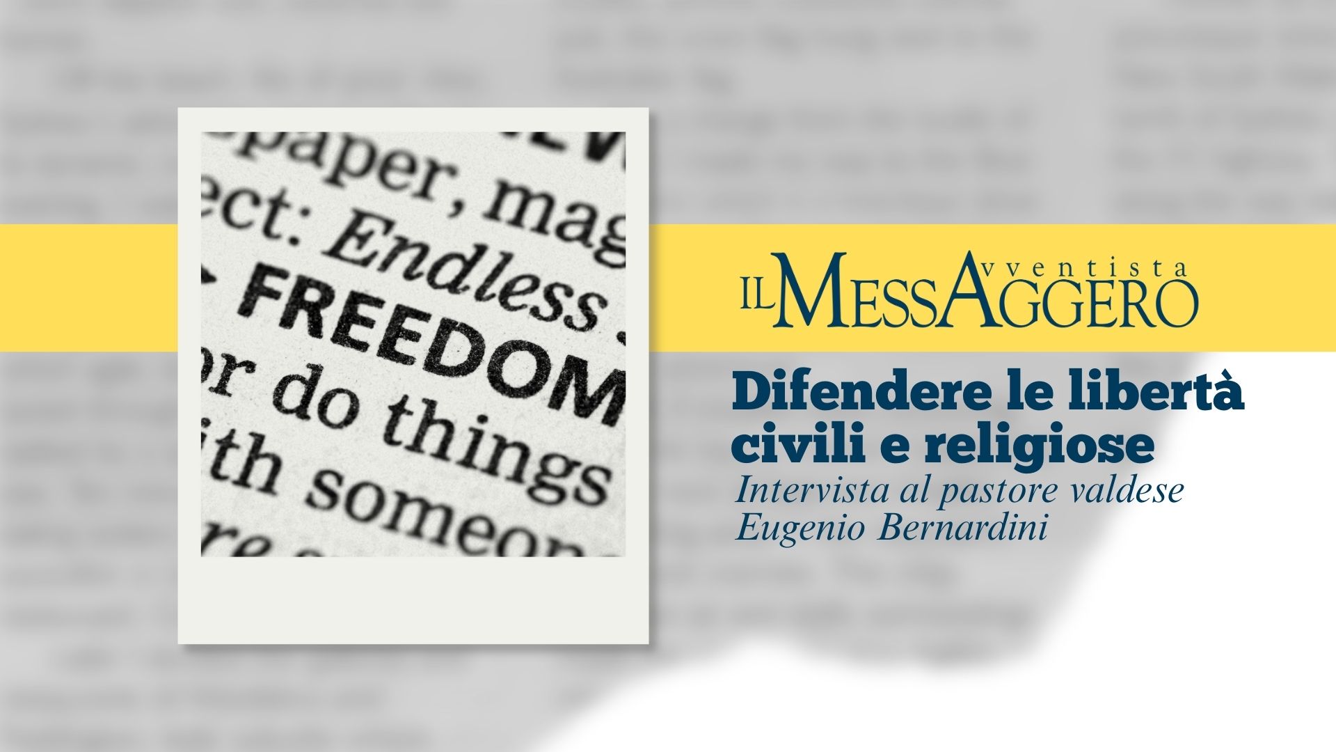 Difendere le libertà civili e religiose