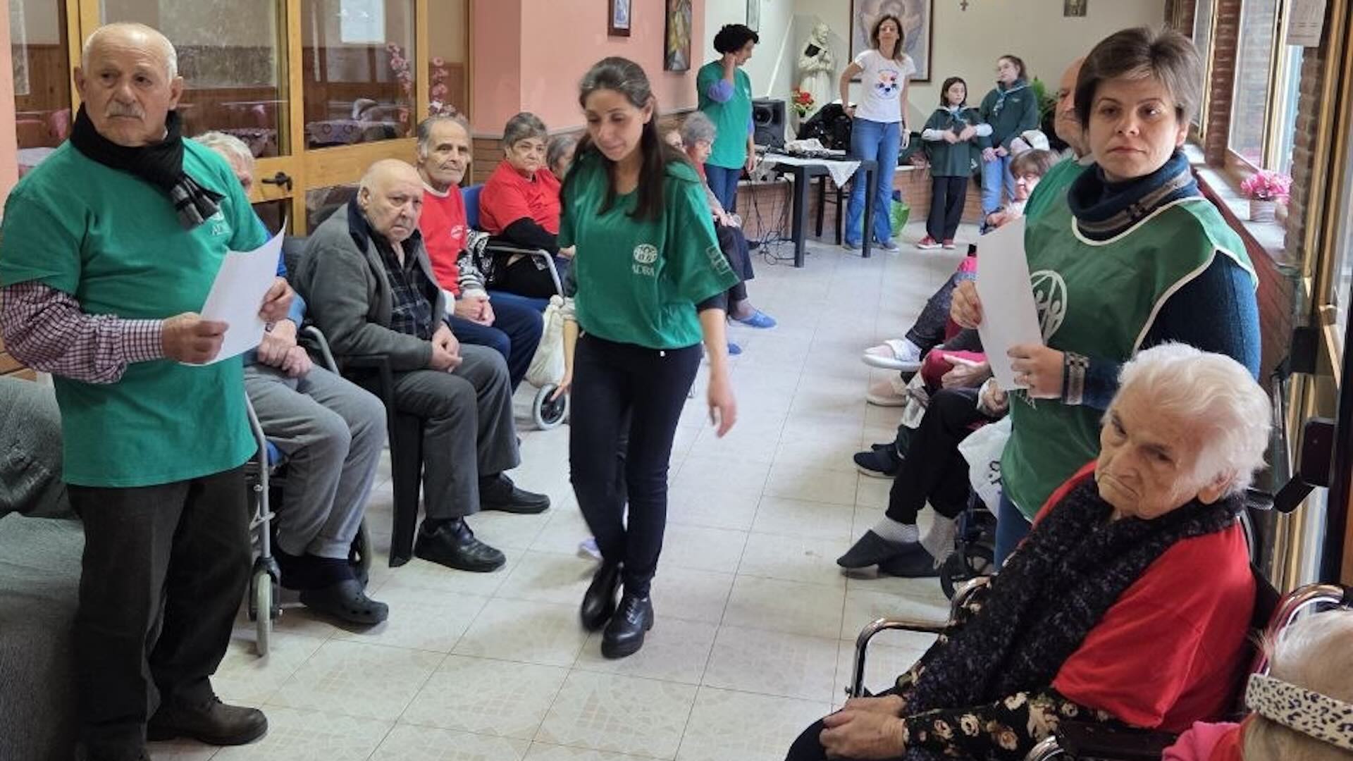 Lentini. Visita a una casa di riposo