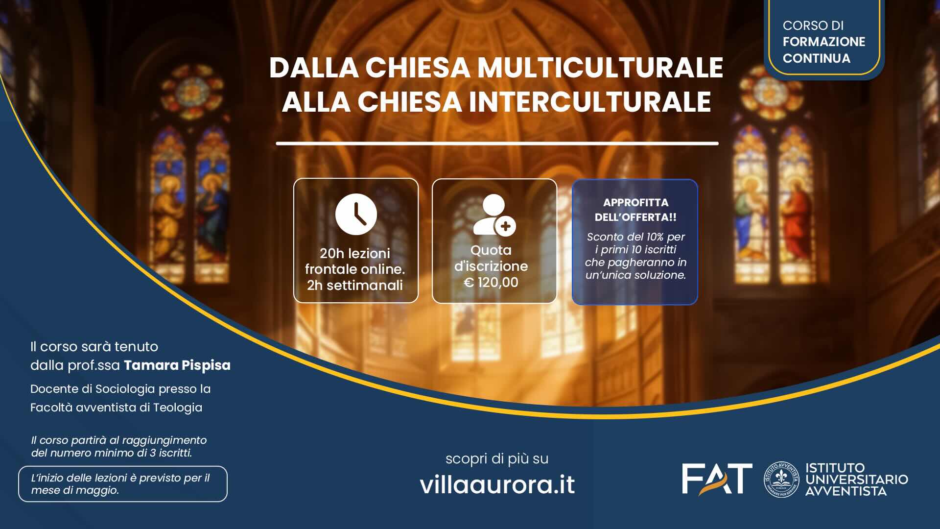 Corso di formazione. Dalla chiesa multiculturale alla chiesa interculturale