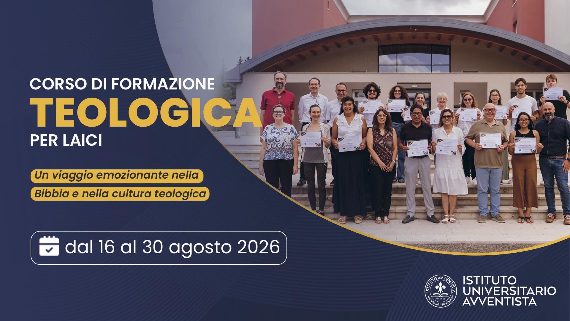 Firenze. Corso estivo di formazione teologica per laici 2026