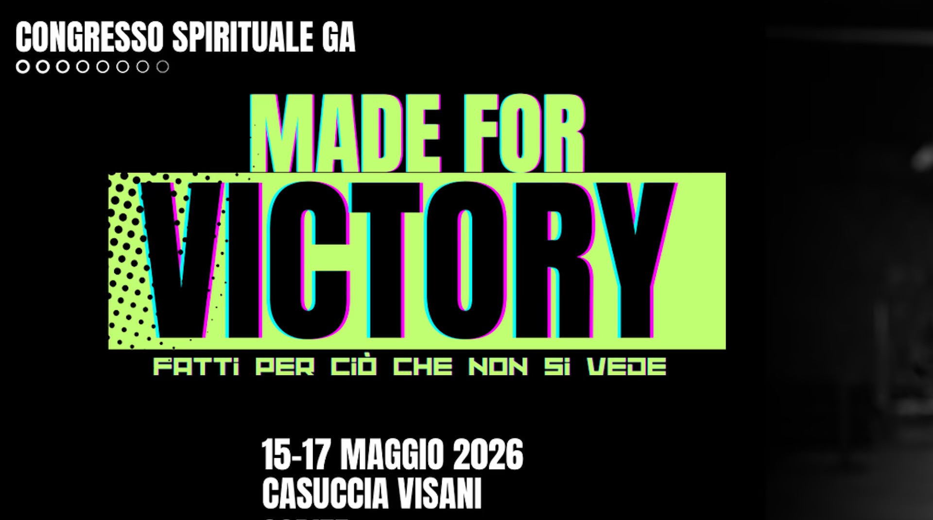Congresso Giovani Avventisti. Made for Victory