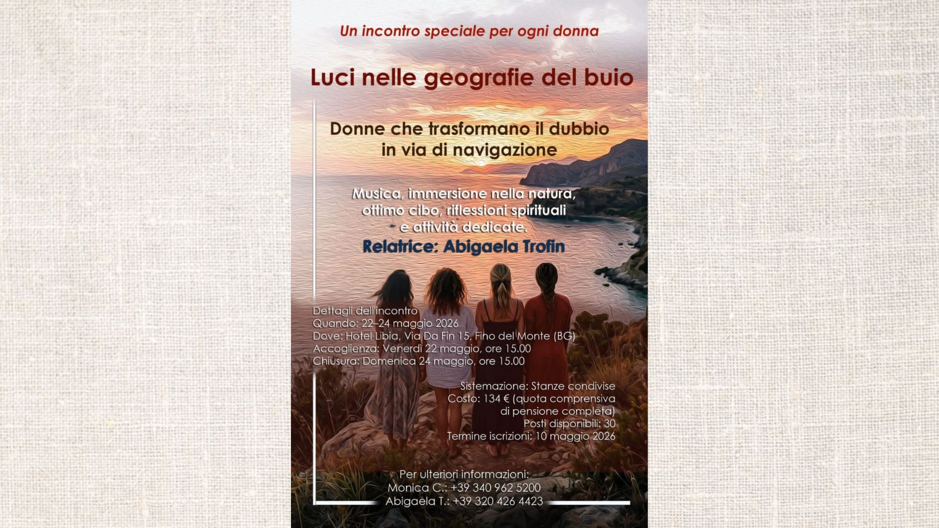 Ministeri Femminili. Ritiro spirituale in nord Italia