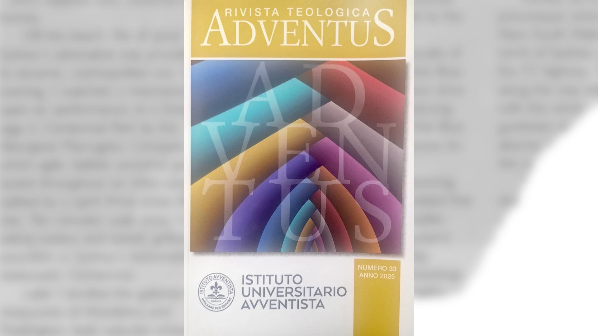 Rivista Adventus. Memoria, pensiero e futuro dell’avventismo culturale