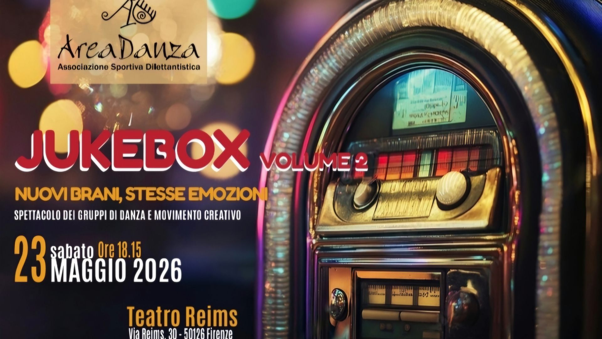 JUKEBOX  volume 2 – nuovi brani stesse emozioni con AreaDanza –