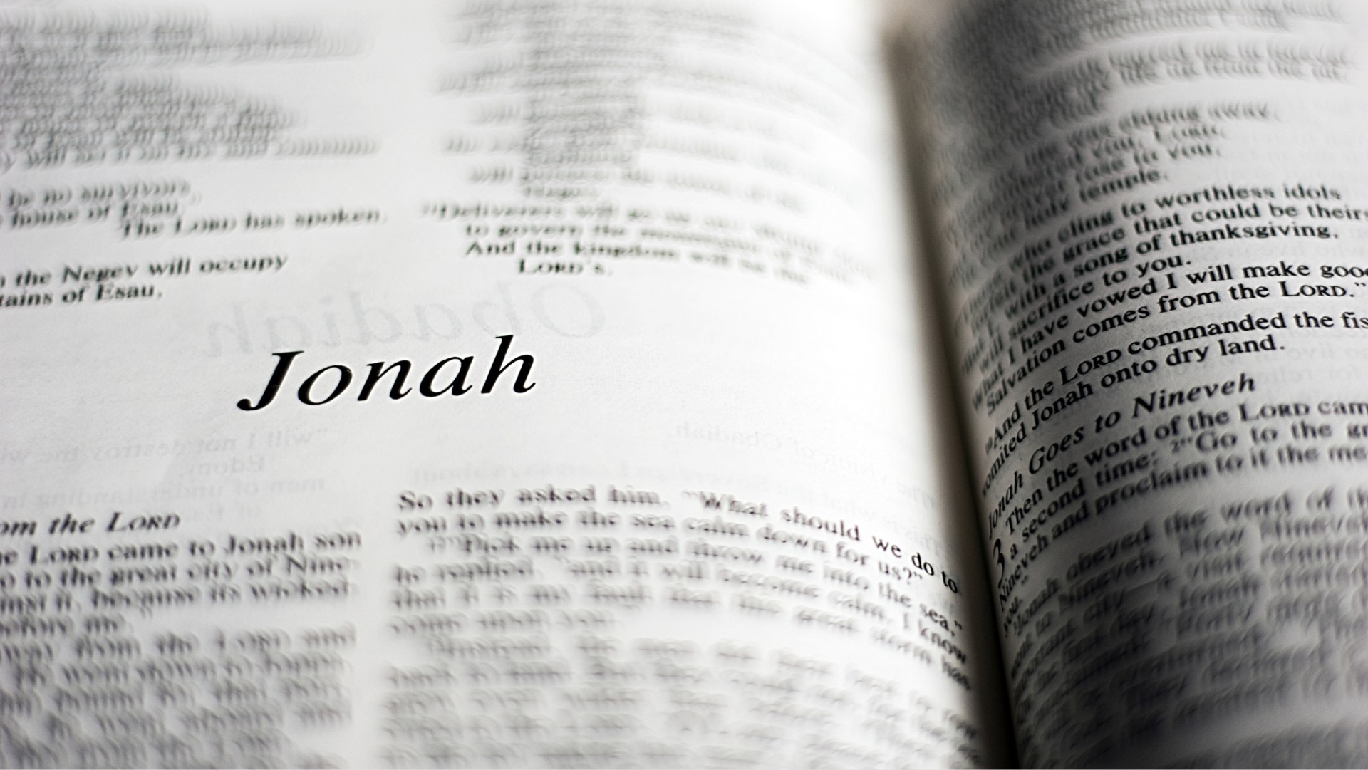 Giona. Un sonno… spirituale (e un risveglio)